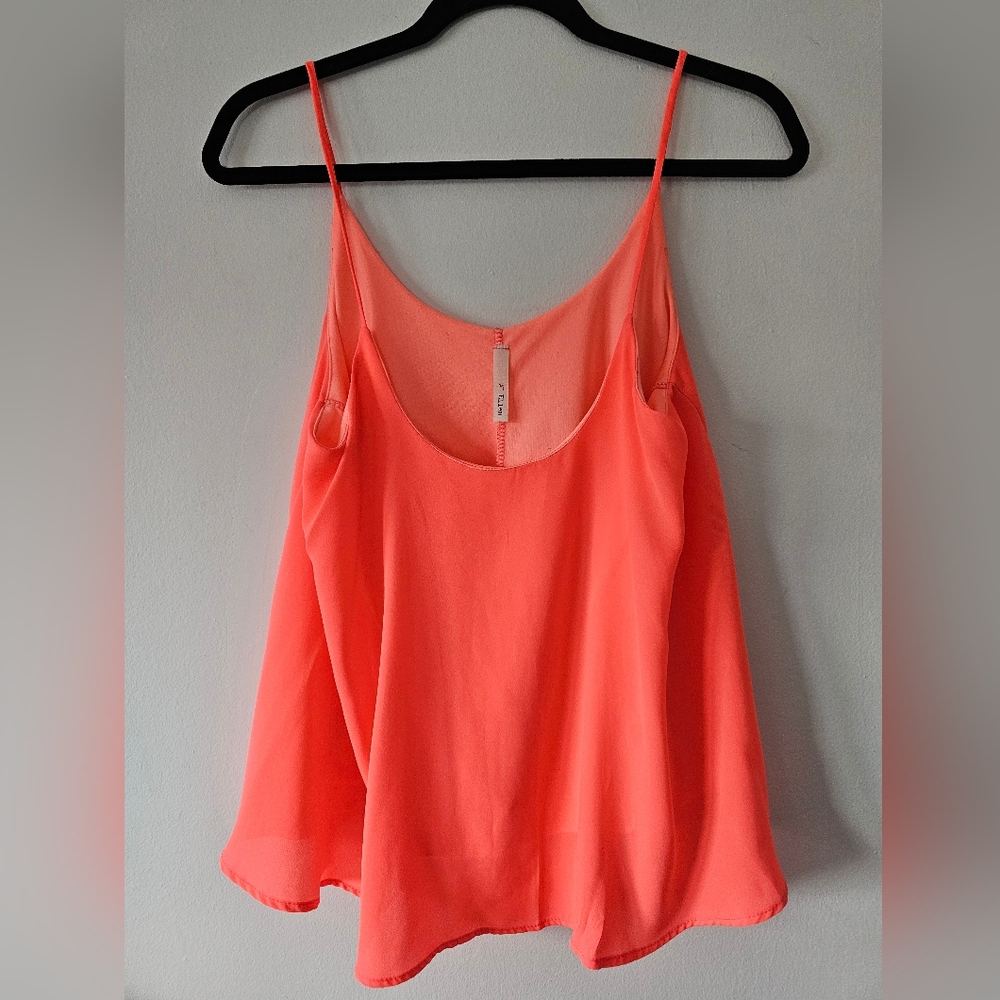 A+ ellen Flowy hot pink tank top